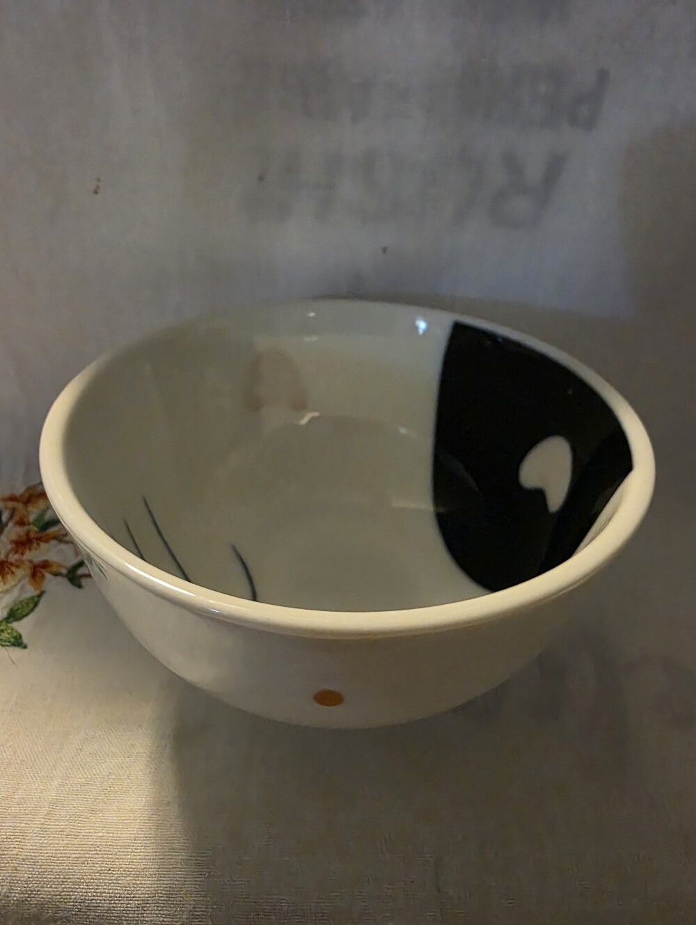 Vintage Aika Porcelain Cat Face Small Bowl
